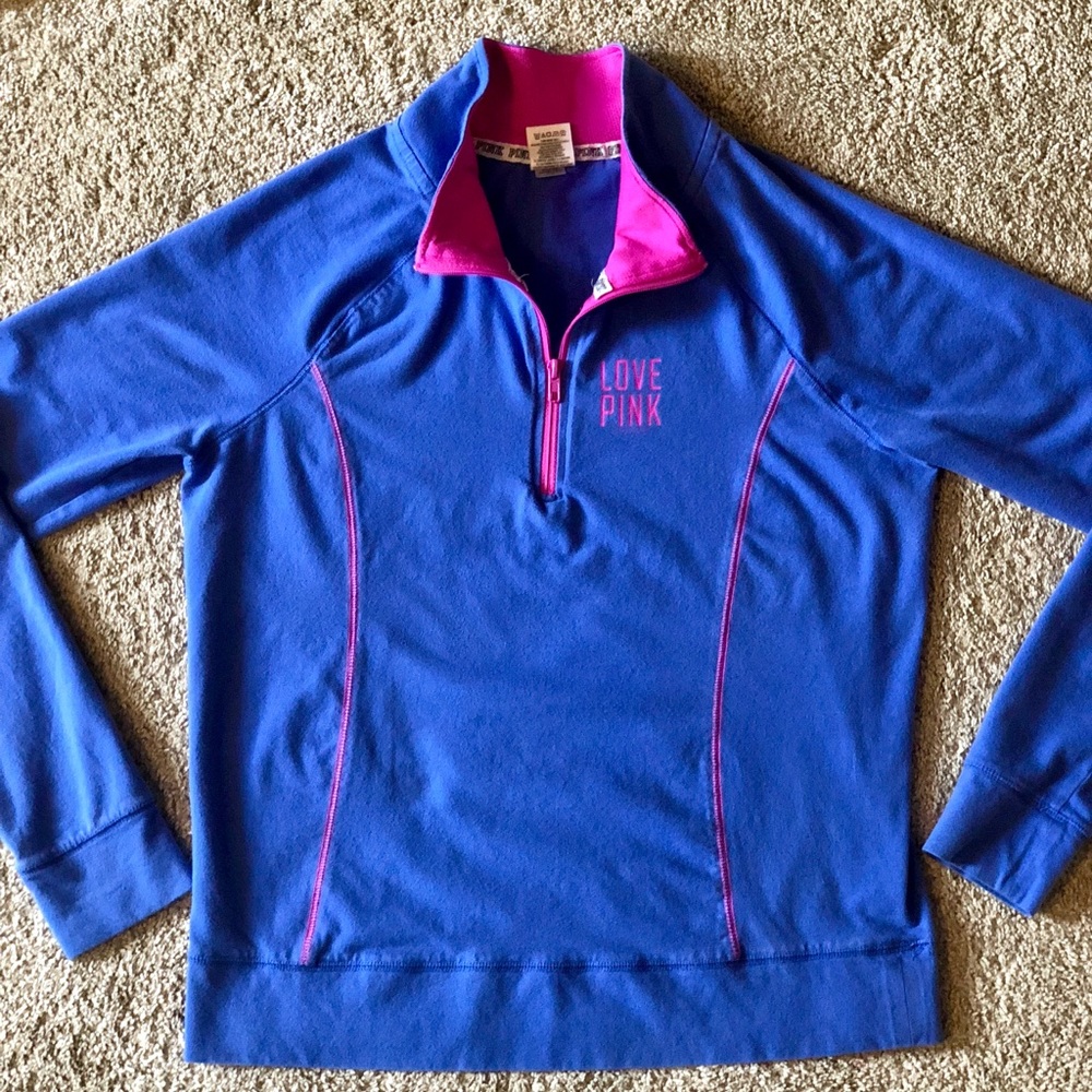 Victoria Secret PINK 1/4 Zip up jacket Size Large